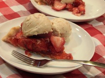 Summer Strawberry Pie with Hazelnut Orange Ice Cream