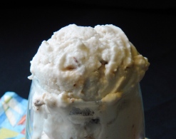 Lavender Ice Cream with Honeyed Pecans