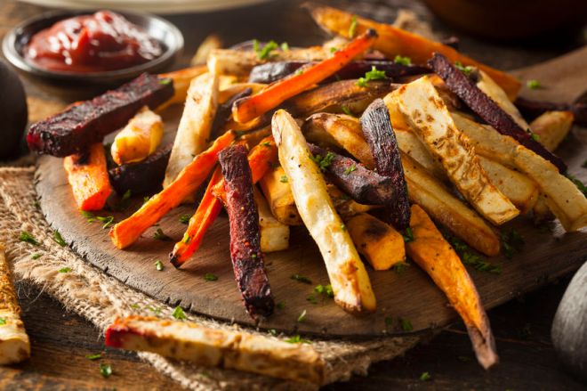 Oven Roasted Root Vegetable Fries
