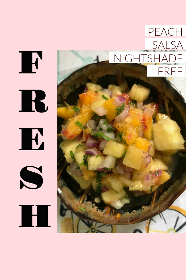 Fresh Peach Salsa Nightshade Free